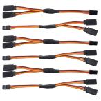 GTIWUNG servo Y Harness 6 шт новая модель 150mm 6" Y servo удлинитель провод * кабель servo растягивание Short Y Harness servo повышение 