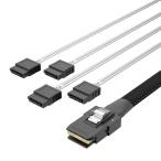 10Gtek внутри часть Mini SAS 36Pin(SFF-8087) мужской to 4x SATA 7Pin женский .n наружный кабель, 0.5 mate 