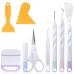  винил для прополка tool,FineGood 8 шт прополка набор инструментов Basic craft удаление комплект ножницы скребок шпатель пинцет da ikatto карта 