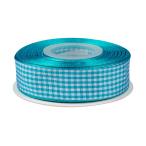 [Ribbonitlux] ширина 25mm проверка лента длина 22m рукоделие наряд упаковка ..... лента #340 бирюзовый 