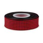[Ribbonitlux] ширина 25mm проверка лента длина 22m рукоделие наряд упаковка ..... лента #000 красный &amp; чёрный 
