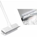 CLEANHOME �f�b�L�u���V �|���p�u���V 2in1 ���؂胏�C�p�[ �^�C���u���V 3�i�|�[�� �������߉\ 47cm-127cm �x�����_/����
