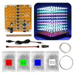 iCubeSmart 3D8MINI-MULTI 8x8x8 LED Cube DIY электронный комплект, Led Cube припой установка тренировка, хобби. электронный 