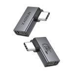 XAOSUN USB C L знак изменение адаптер 2 шт. комплект 240W зарядка мужской женский USB4 Type C 40Gbps Thunderbolt 4 на 