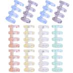 ルーズリーフバインダーリング 12個入り6色 4穴製本 穴径15mm 製本ファイルA4/A5/B5製本用とじ具 システム手帳リング 資料保存 整理