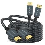 Twozoh 4K HDMI кабель 3M 2 шт. входит .k нейлон сборник комплект HDMI-HDMI код 18Gbps 3D/4K@60Hz/ 2160P/108