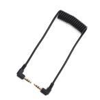 YFFSFDC обе край L type 3.5mm пружина type стерео Mini штекер кабель 30~50cm L знак штекер мужской - мужской аудио кабель 