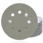 HWXINIE 耐水ペーパー 125mm サンディングディスク #3000番 極細目セット ランダムサンダー ペーパー 8穴 丸型 マジック式 サンデ