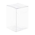 BENECREAT 40 шт PVC прозрачный пластик кейс пластик box прямоугольный 4x4x6cm складной box подарок бардачок упаковка .