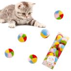  кошка pompon мяч 3CM 20PCS закрытый кошка для кошка игрушка . кошка игрушка inter laktib мяч кошка цвет .. мяч ( радуга цвет )