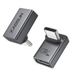 XAOSUN USB C верх и низ L знак изменение адаптер 2 шт. комплект 240W зарядка мужской женский USB4 Type C 40Gbps Thunderbolt