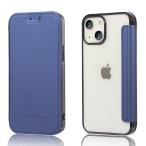 MuZiF iPhone14 Plus для кейс блокнот type прозрачный высококлассный .PU кожа ударопрочный .. износостойкость 14 Plus для все защита ударопрочный, карта место хранения,