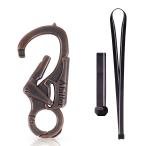 [Ahiller]kalabina8cm цинк сплав брелок для ключа tang stain steel конус наконечник имеется кемпинг высокий King рыбалка автомобильный, красный медь 