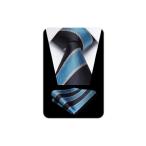 [HISDERN] бизнес галстук мужской формальный галстук полоса pocket square комплект бренд товар .. день совершеннолетия джентльмен для HC-04