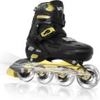 Nattork роликовые коньки детский ролик skate настройка возможность Kids люминесценция выносливость тихий звук начинающий предназначенный мужчина женщина совместного пользования Kids детский Junior [ чёрный ..