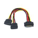 SATA разделение кабель SATA источник питания (15 булавка )( мужской )-( женский )×2 ответвление кабель 20 cm