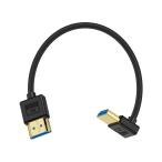 Poyiccot 8K HDMI кабель L type,0.3m ультратонкий мягкий 48Gbps HDMI кабель короткий ., сверху направление супер высокая скорость UHD 2.1.