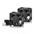 GDSTIME 2PCS 40mm x 20mm 12VDC,PC кейс вентилятор,4 булавка PWM, компьютер CPU охлаждающий вентилятор 