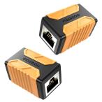 MOGOOD LAN�P�[�u�������R�l�N�^ 2�p�b�N RJ45���p�R�l�N�^ 10Gbps ���� �A�_�v�^ Cat8/Cat7/Cat6/Cat5�Ή�
