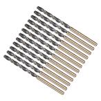 METALLIXITY дрель bit (3 mm)12 шт 4341 высокая скорость сталь прямой рисунок 118° чёрный золотой отделка медь aluminium дерево пластик средний твердость для металла 