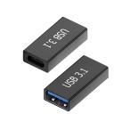 USB 3.1 изменение адаптер Type C женский - USB A женский трансляция адаптер внезапный скорость зарядка 5Gbps высокая скорость данные пересылка высокая прочность aluminium сплав si