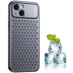 YUZOR iPhone 13 для кейс aluminium сплав охлаждающий .. смартфон кейс 2 слой цельный . соты структура сетка ударопрочный вооруженные силы США защита инженерия iPhone 1