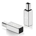 Type-CからType-B MIDI変換USB 2個入り 黒色/銀色 CtoB CtoMIDI 標準転送レート480 Mbps Type-C メス