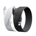 toocki usb c кабель 60W силикон материалы [1M+1M белый + черный ]2 шт. комплект мягкий .. нет PD/QC соответствует внезапный скорость зарядка ta