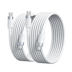 toocki usb c кабель 60W силикон материалы [1M+1M белый ]2 шт. комплект мягкий .. нет PD/QC соответствует внезапный скорость зарядка модель C.