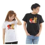 【メール便 送料無料】猫 ねこ ネコ Tシャツ 白 黒 t シャツ メンズ レディース 半袖 ゴロゴロ猫13