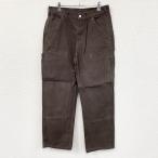  No-brand двойной колено painter's pants Duck брюки Zip fly Brown б/у одежда 