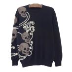 アレキサンダーマックイーン スカル ニット 455987 ユニセックス ネイビー Alexander McQueen 中古 【アパレル・小物】