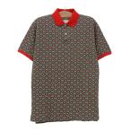 グッチ GGスター プリント オーバーサイズ 半袖ポロシャツ 575222 メンズ レッド ブラック 他 GUCCI 中古 【アパレル・小物】