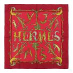 エルメス カレ 90 ANIMAL ALPHABET スカーフ ユニセックス レッド HERMES 中古 【アパレル・小物】
