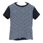 ルイヴィトン モノグラム 切替 Tシャツ レディース ネイビー(濃紺) ブルー LOUIS VUITTON 中古 【アパレル・小物】