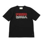 ショッピングJACOBS フェンディ MARC JACOBS コラボ ROMA エンブロイダリー Tシャツ FY0936 ANG6 メンズ ブラック FENDI 中古 【アパレル・小物】