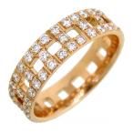 ティファニー T トゥルー ワイド ダイヤモンド リング #13 Au750 (K18PG) レディース TIFFANY&amp;Co. [美品] 中古 【ジュエリー】