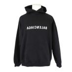 バレンシアガ ミラーロゴ パーカー 727163 メンズ ブラック BALENCIAGA 中古 【アパレル・小物】