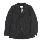 ショッピングマルジェラ メゾンマルジェラ ストライプ テーラードジャケット S50BN0489 メンズ グレー ブラック Maison Margiela [美品] 中古 【アパレル・小物】