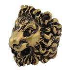  Gucci лев head кольцо metal унисекс Vintage Gold цвет GUCCI б/у [ одежда * мелкие вещи ]
