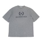 ショッピングバレンシアガ バレンシアガ ロゴ プリント Tシャツ 541692 メンズ グレー BALENCIAGA 中古 【アパレル・小物】