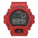 カシオ G-SHOCK ザク ガンダム コラボ シャア専用 DW-6900FS クオーツ 樹脂 メンズ CASIO 中古 【時計】