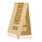 ルイヴィトン ロゴ カシミヤ マフラー ユニセックス ベージュ LOUIS VUITTON 中古 【アパレル・小物】