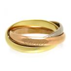 カルティエ トリニティ リング SM #54 Au750 (K18YG K18WG K18PG) レディース CARTIER [美品] 中古 【ジュエリー】