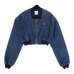 ミュウミュウ デニム ブルゾン ジャケット GWB181 レディース ブルー MIUMIU 中古 【アパレル・小物】