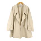 シャネル ロゴボタン トレンチコート レディース ベージュ CHANEL 中古 【アパレル・小物】