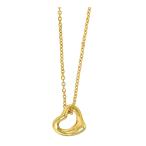 ティファニー オープンハート ネックレス AU750 (K18YG) レディース TIFFANY&Co. [美品] 中古 【ジュエリー】