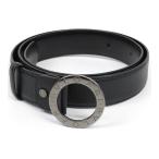 ブルガリ ブルガリブルガリ ベルト 44/110 L0.L16.38955 メタル レザー ユニセックス ブラック BVLGARI 中古 【アパレル・小物】