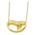 ショッピングau ティファニー ビーン ネックレス Au750 (K18YG) レディース TIFFANY&Co. [美品] 中古 【ジュエリー】