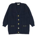 ショッピングセリーヌ セリーヌ ヴィンテージ ウール カーディガン レディース ネイビー CELINE 中古 【アパレル・小物】